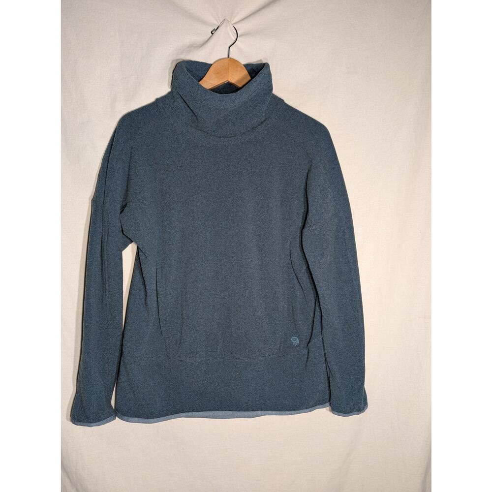 Mountain Hardwear Womens Mock Neck Pullover Sweatshirt Sweater SP‎ Blue outdoors